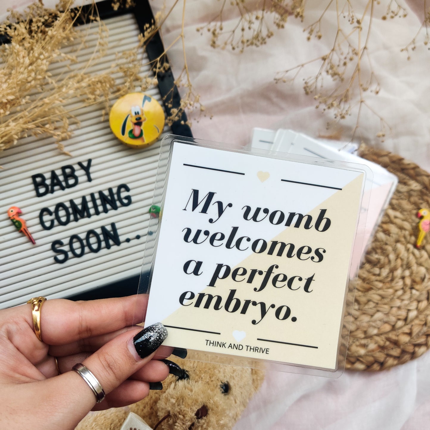 AFFIRMATION CARDS FOR WOMEN TRYING TO CONCEIVE